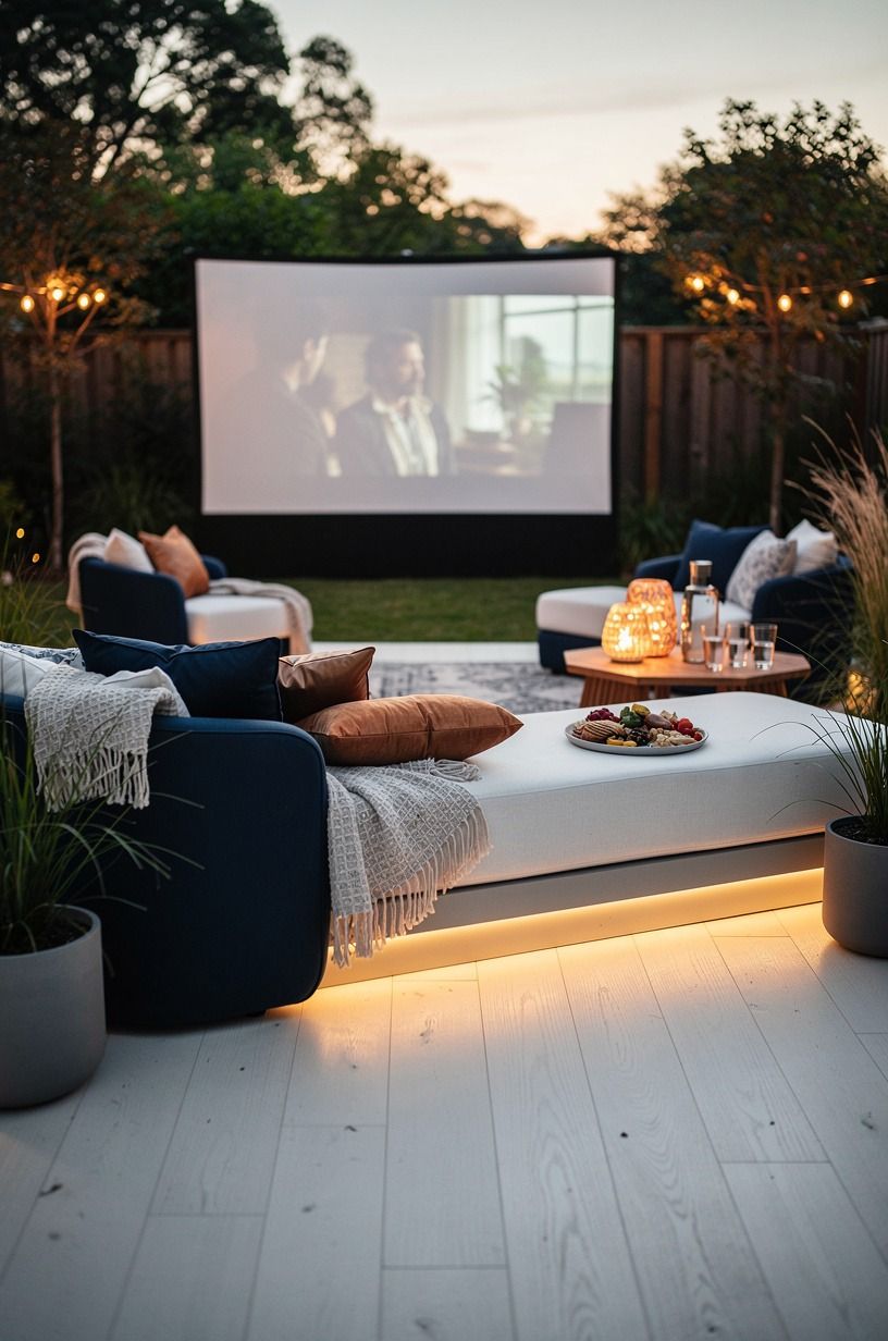 Turn a Backyard into a Twilight Cinema