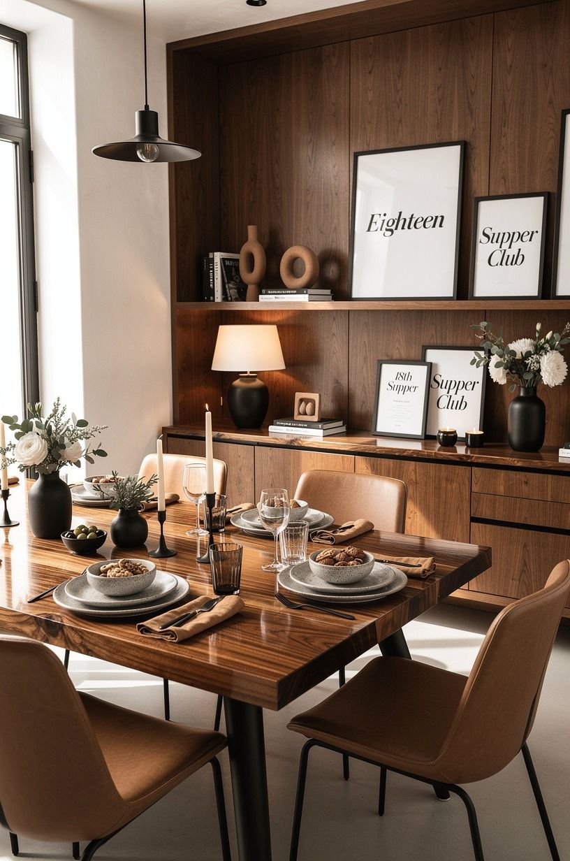 Anchor an earthy 18th party theme with a supper club
