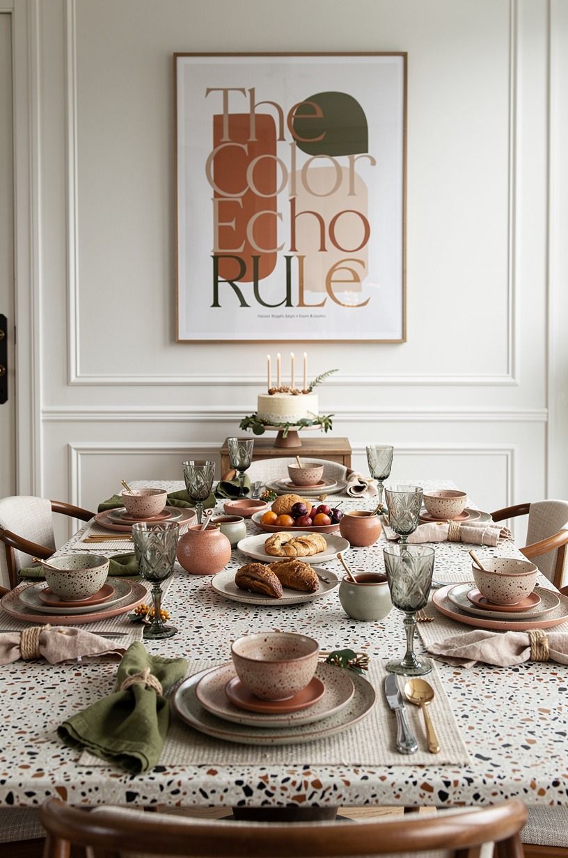 Hang The Color Echo Rule over a bright brunch