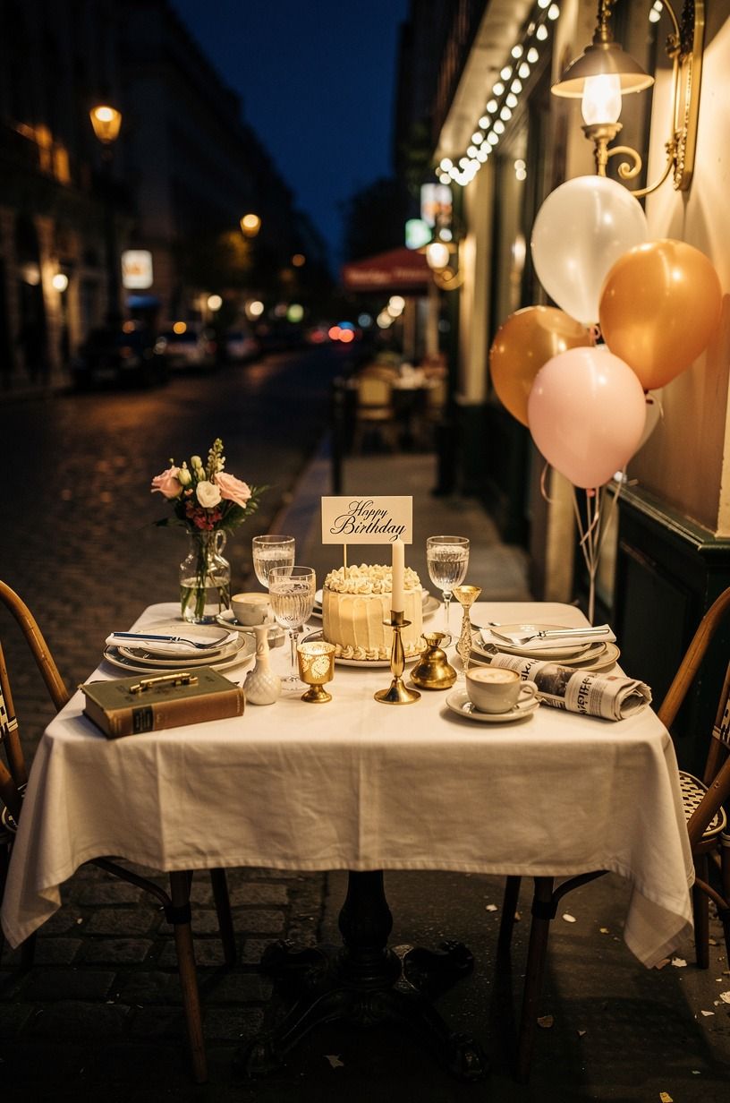 Mix a Paris café night with warm brass