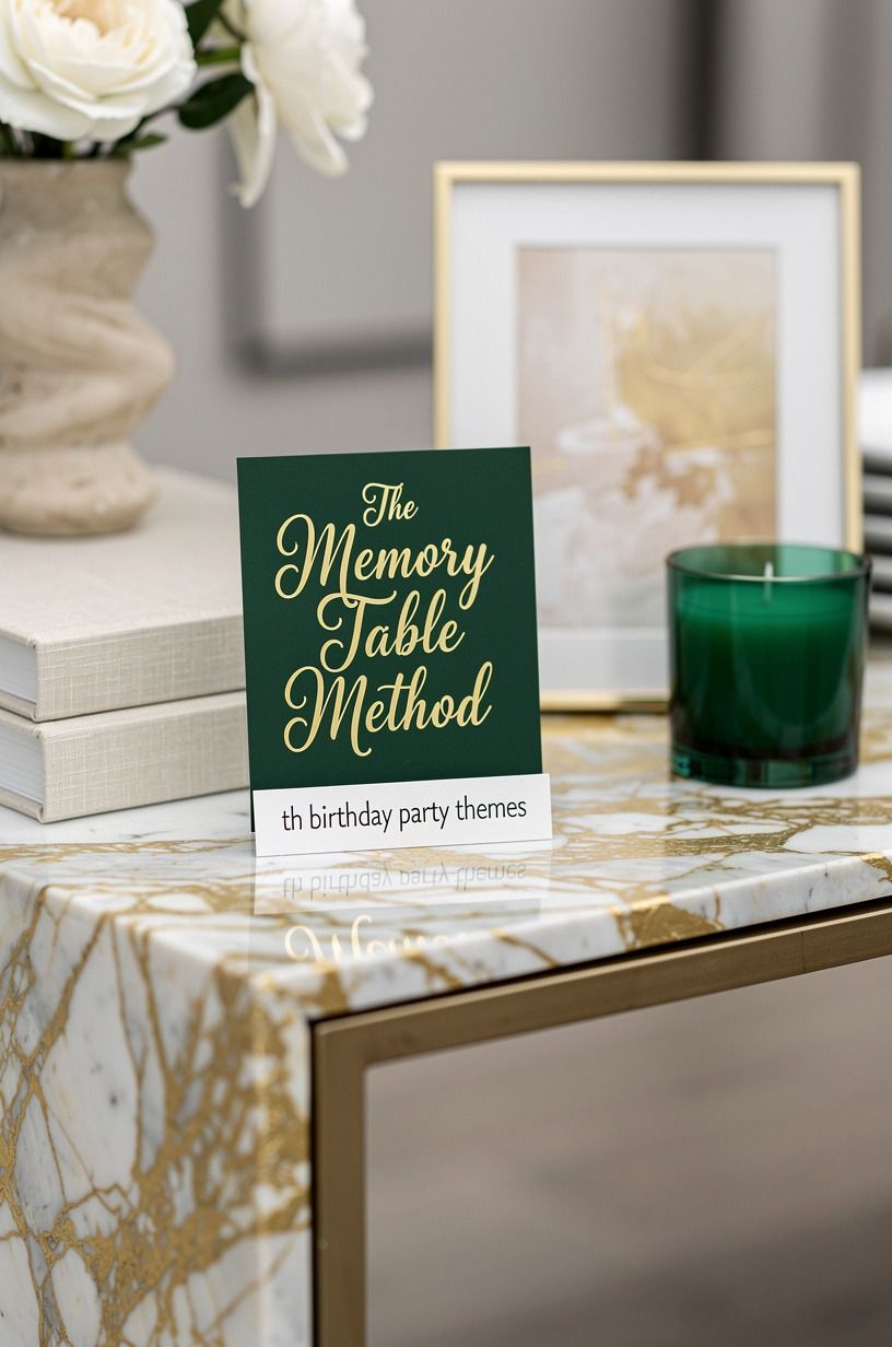 Swap a formal dinner for The Memory Table Method