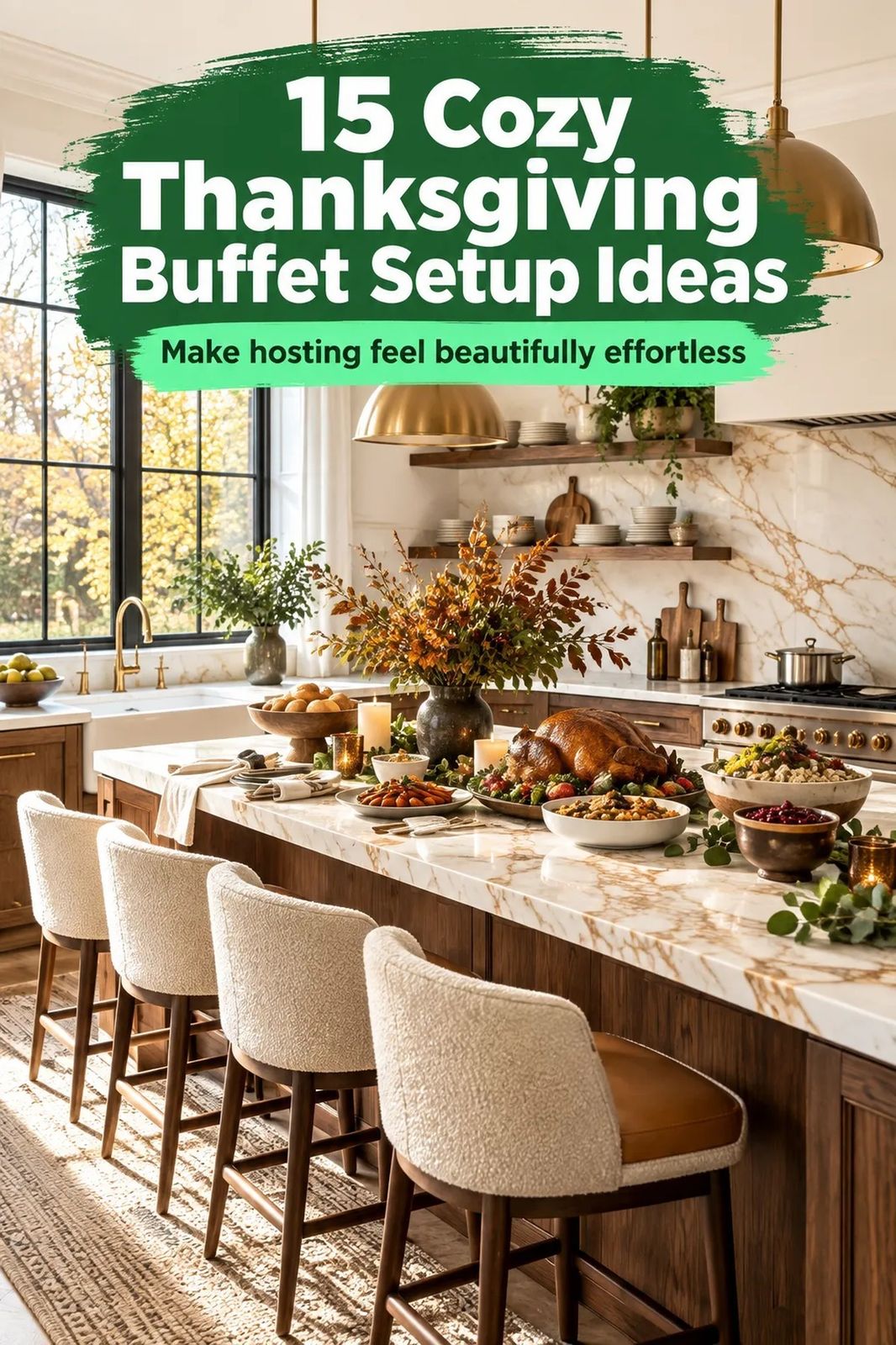 How to Style a Thanksgiving Buffet Setup for a Small Kitchen, Stress-Free - 15 Ideas