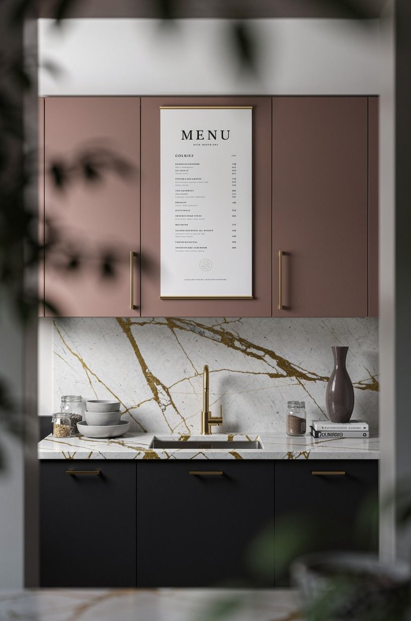 Hang a Menu Beyond the 18-Inch Backsplash Gap