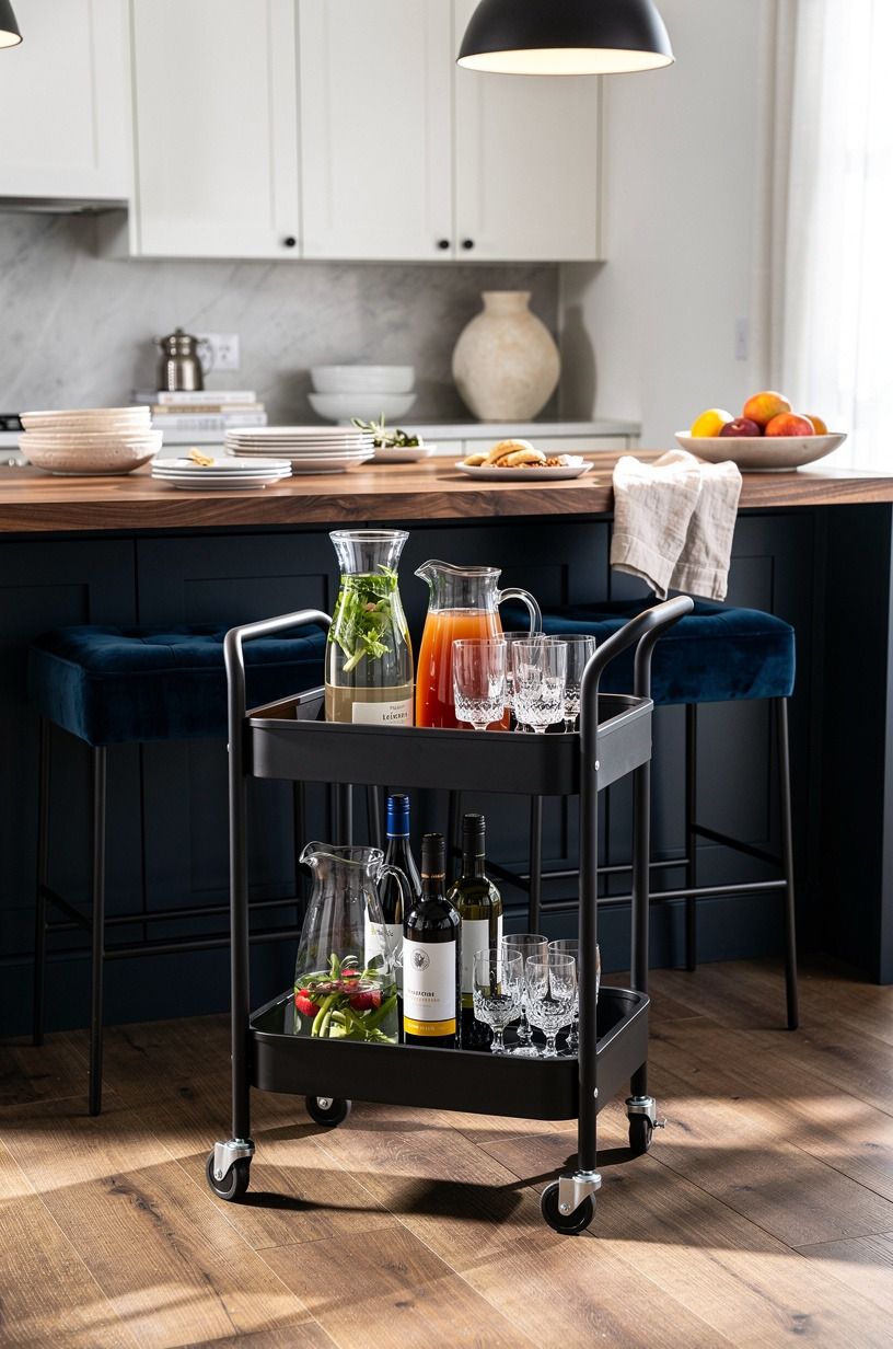 Let IKEA RÅSKOG Carry Drinks Away From the Buffet
