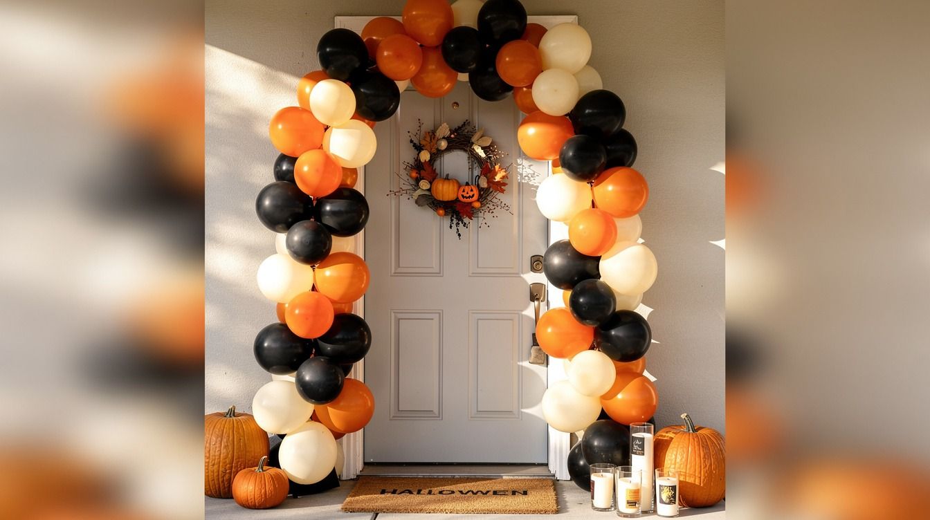 14 Balloon Halloween Door Ideas for a 45-Minute Entrance Under Pizza Price