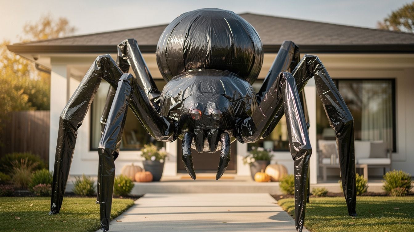 How to The Giant Spider House Shortcut: Turn Trash Bags Into a Two-Storey Spider for $8 Without Overthinking It