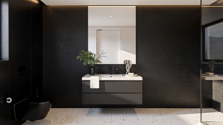 Easy Black Powder Room Ideas, The Detail to a Chic, Not Cave-Like Feel