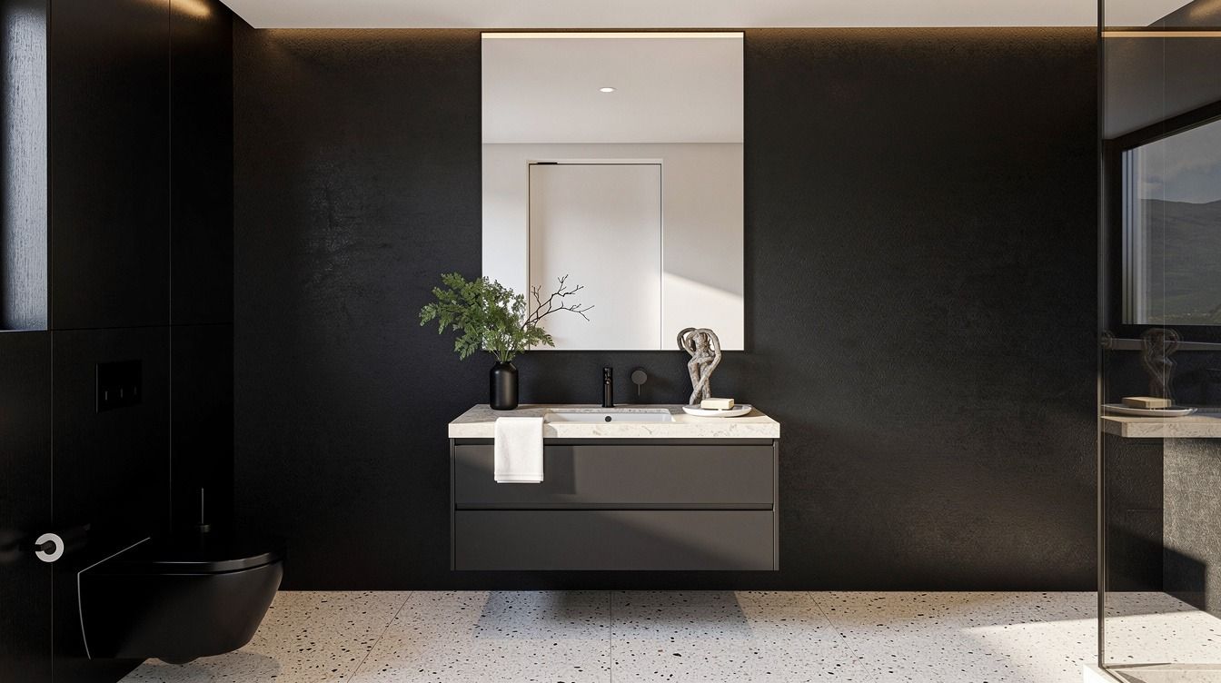 Easy Black Powder Room Ideas, The Detail to a Chic, Not Cave-Like Feel