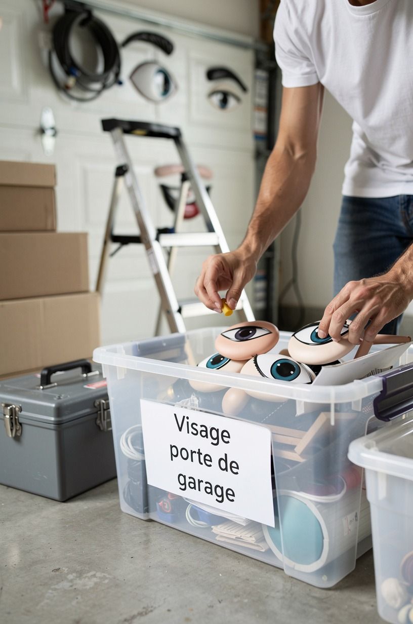 Take it down in one bin, label it, and reuse it