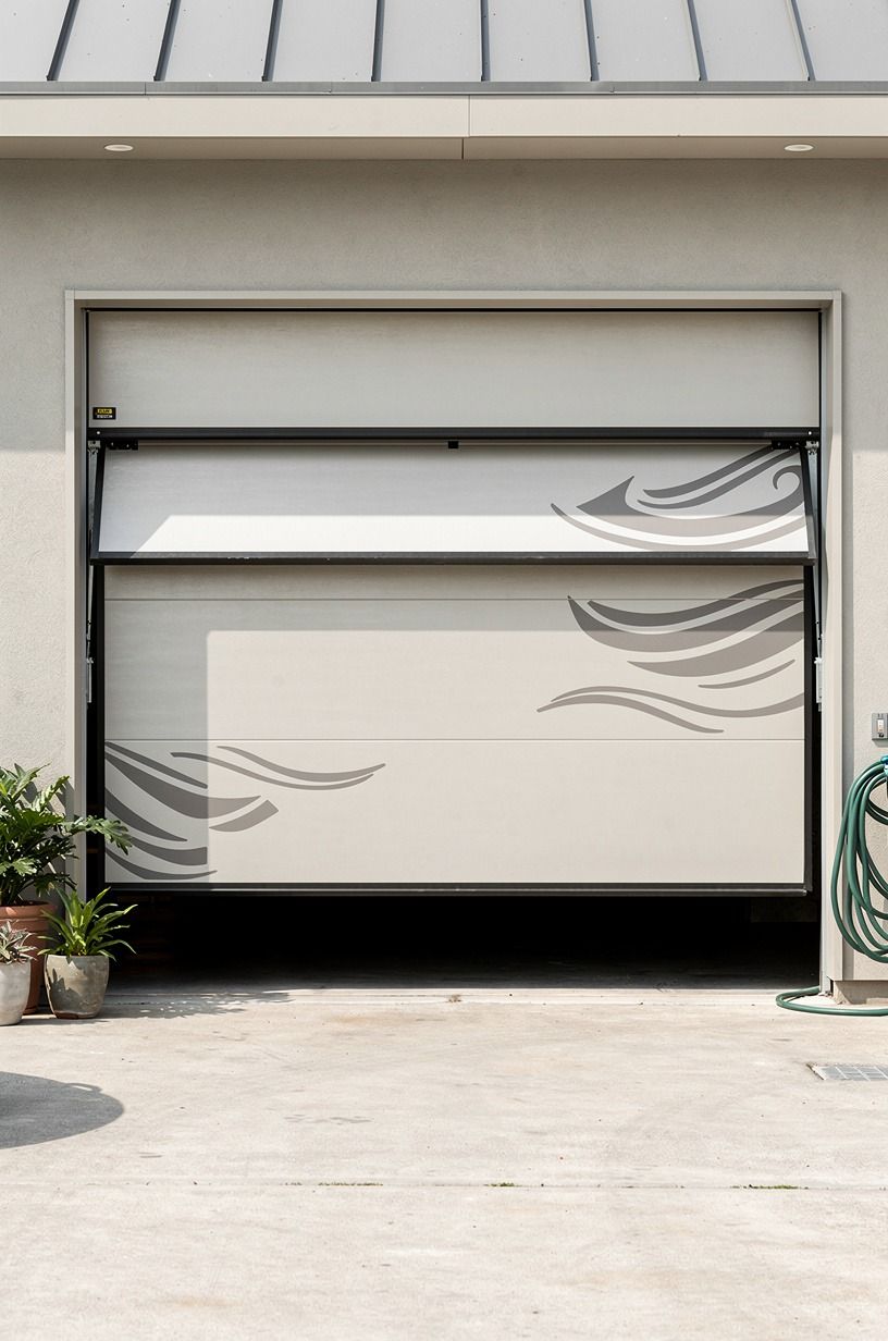 Test the door's travel before you leave it up