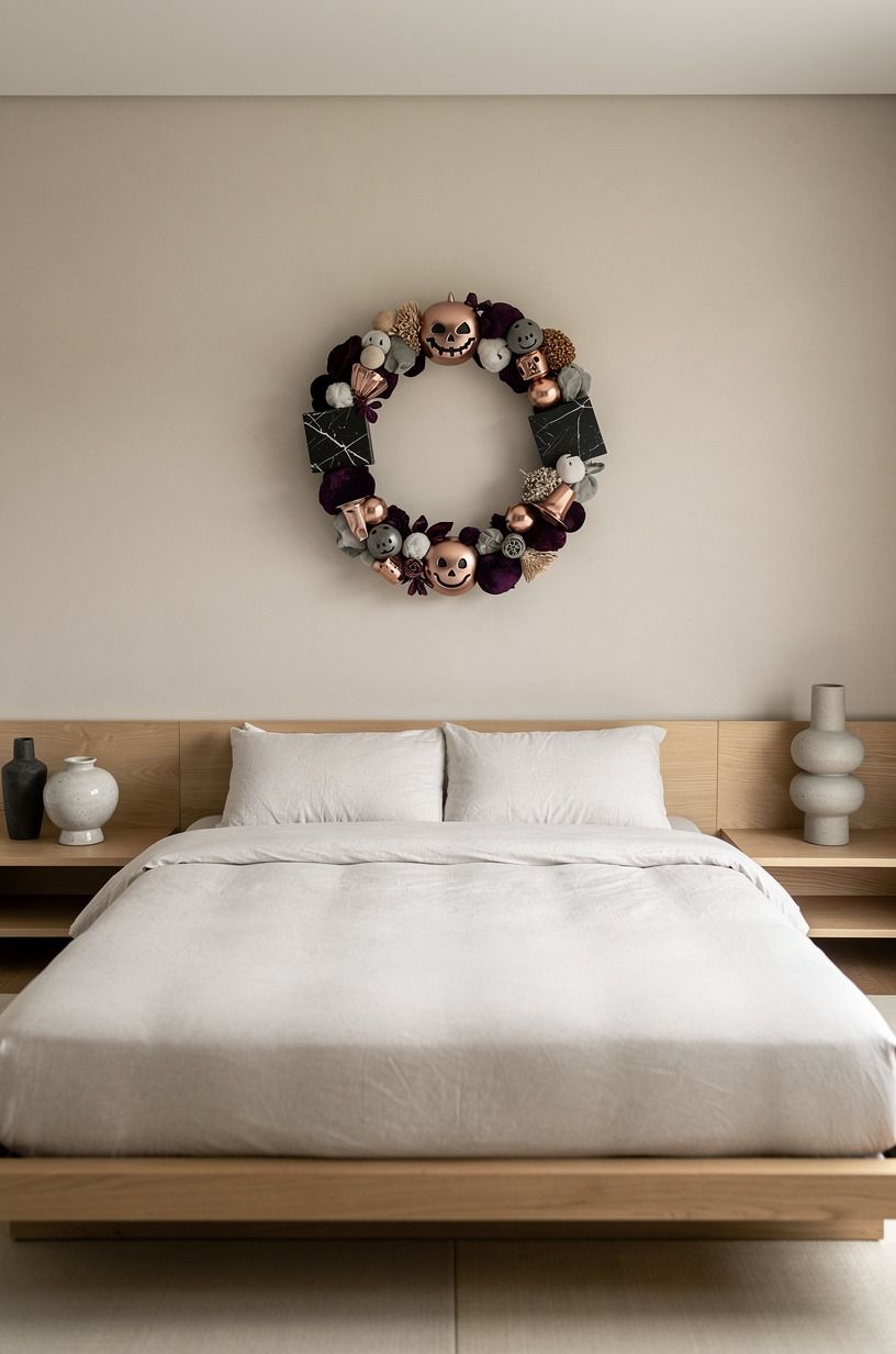 Float one above the bed instead of more pillows