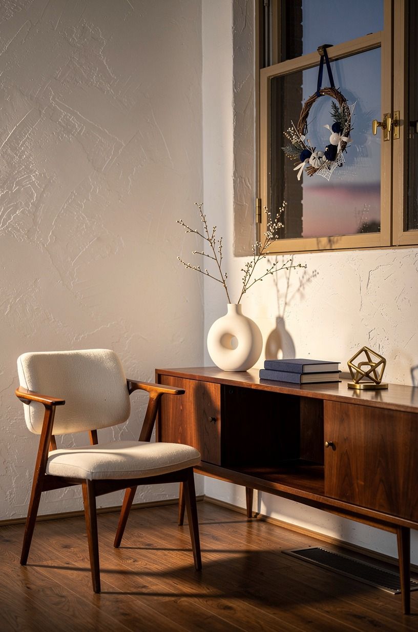 Use a window latch as a tiny seasonal frame