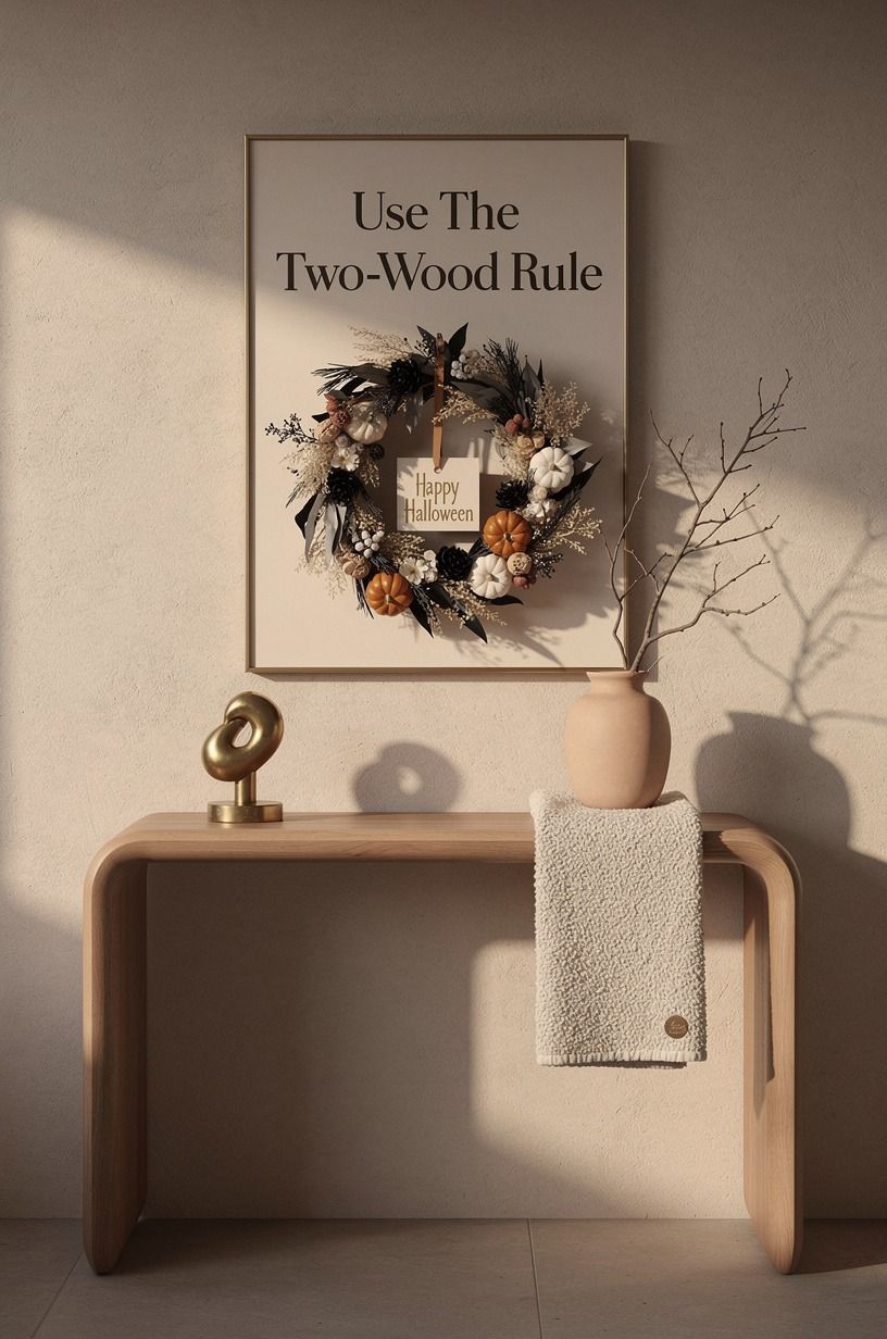 Use The Two-Wood Rule over a console table