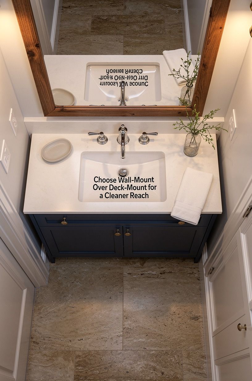 Choose Wall-Mount Over Deck-Mount for a Cleaner Reach