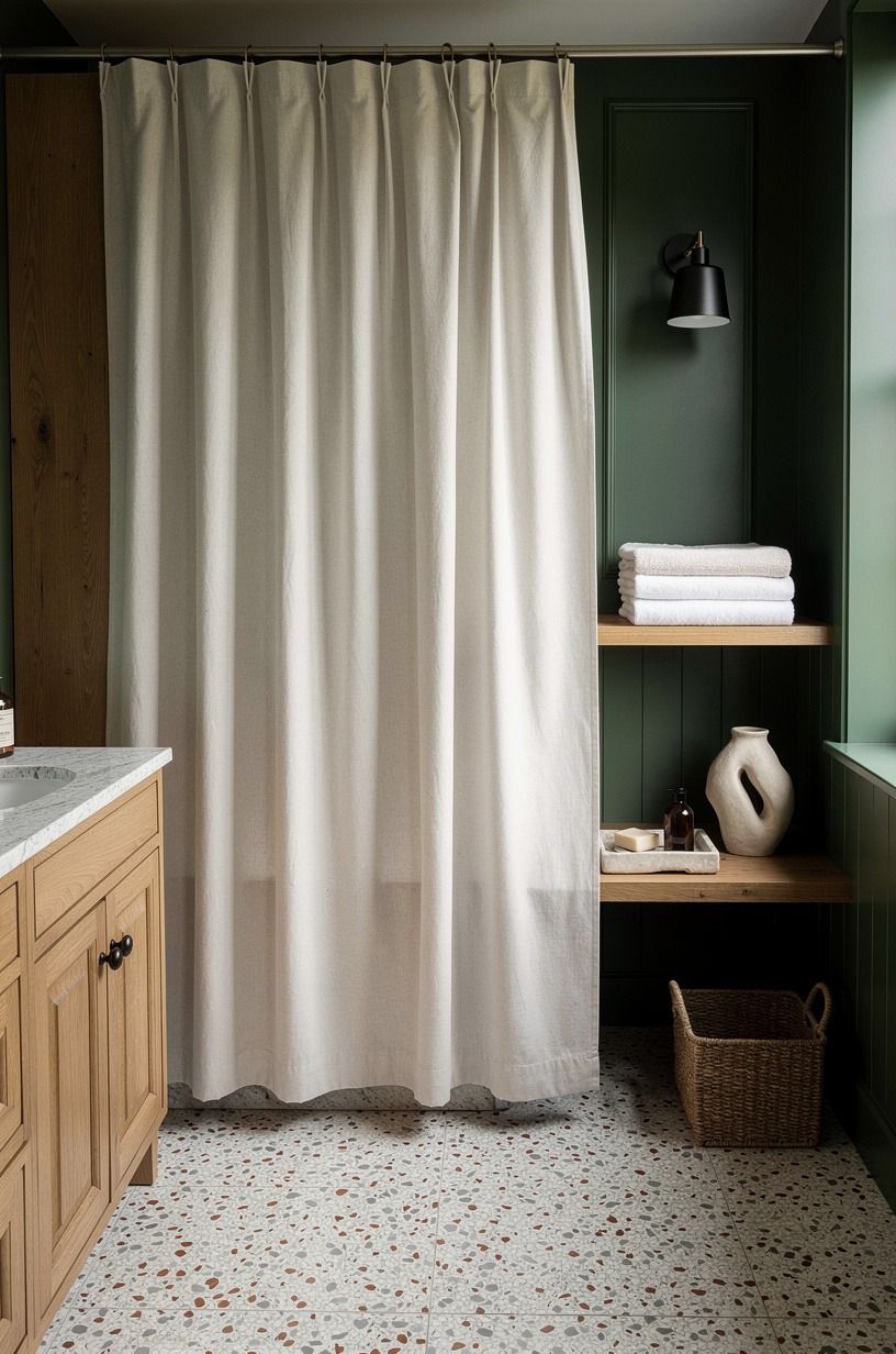 Hang the Shower Curtain on the Quiet Side