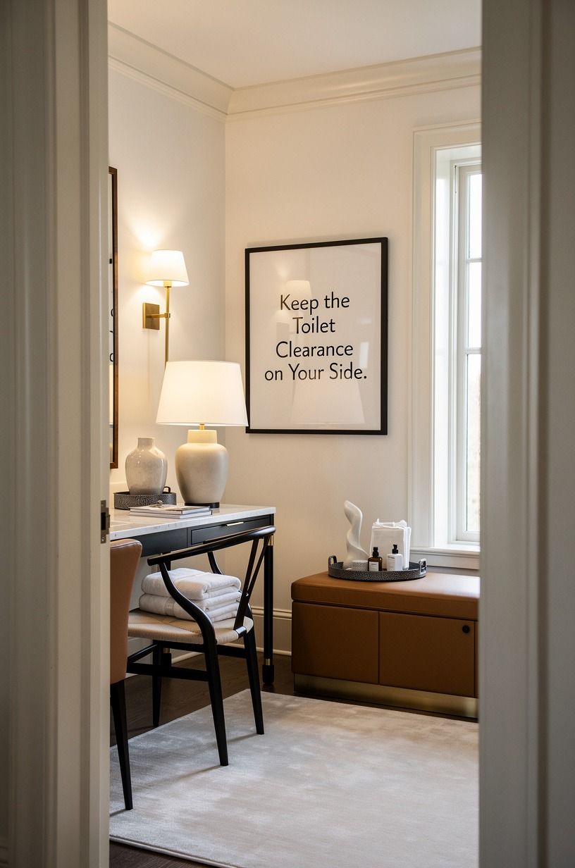 Keep the Toilet Clearance on Your Side