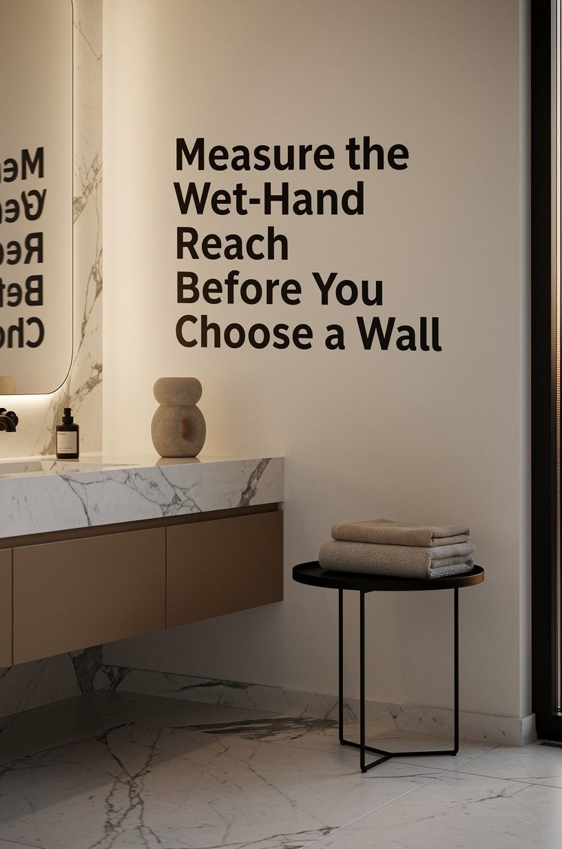 Measure the Wet-Hand Reach Before You Choose a Wall