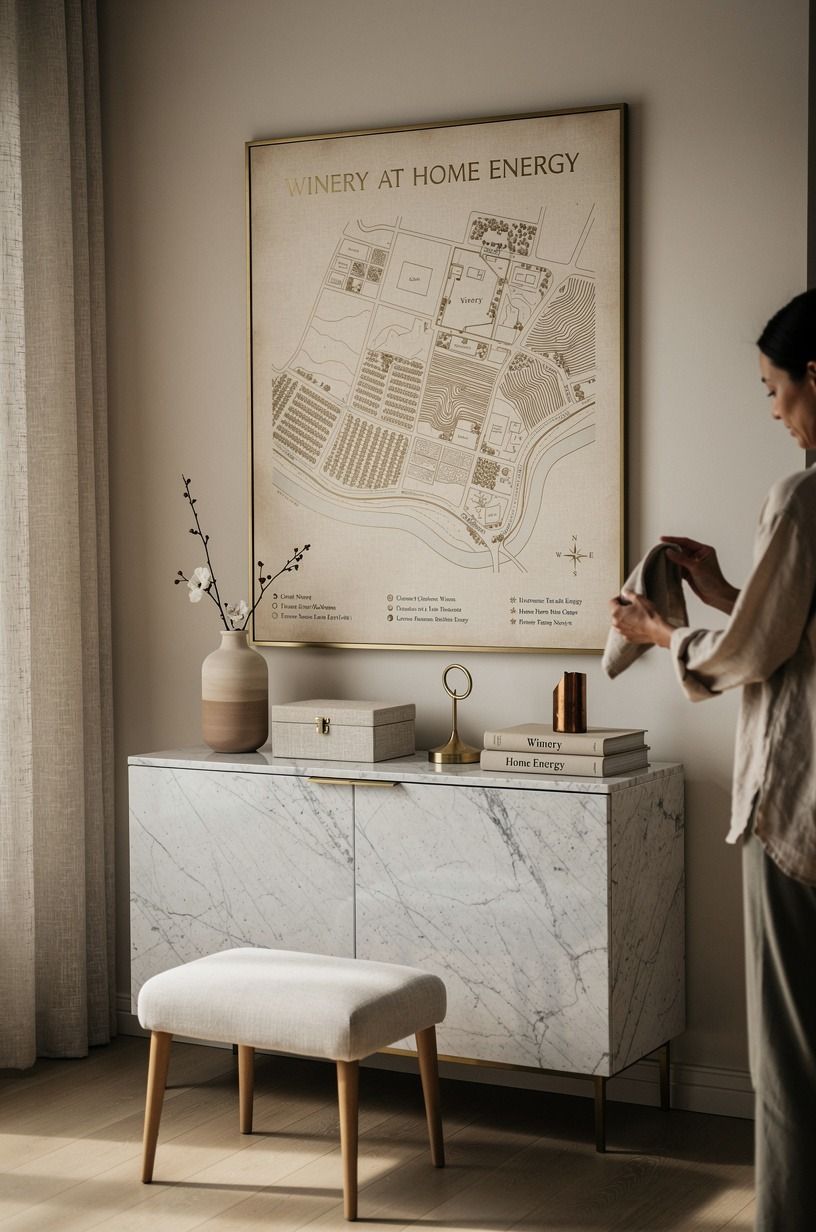 Hang a Simple Map for Winery at Home Energy