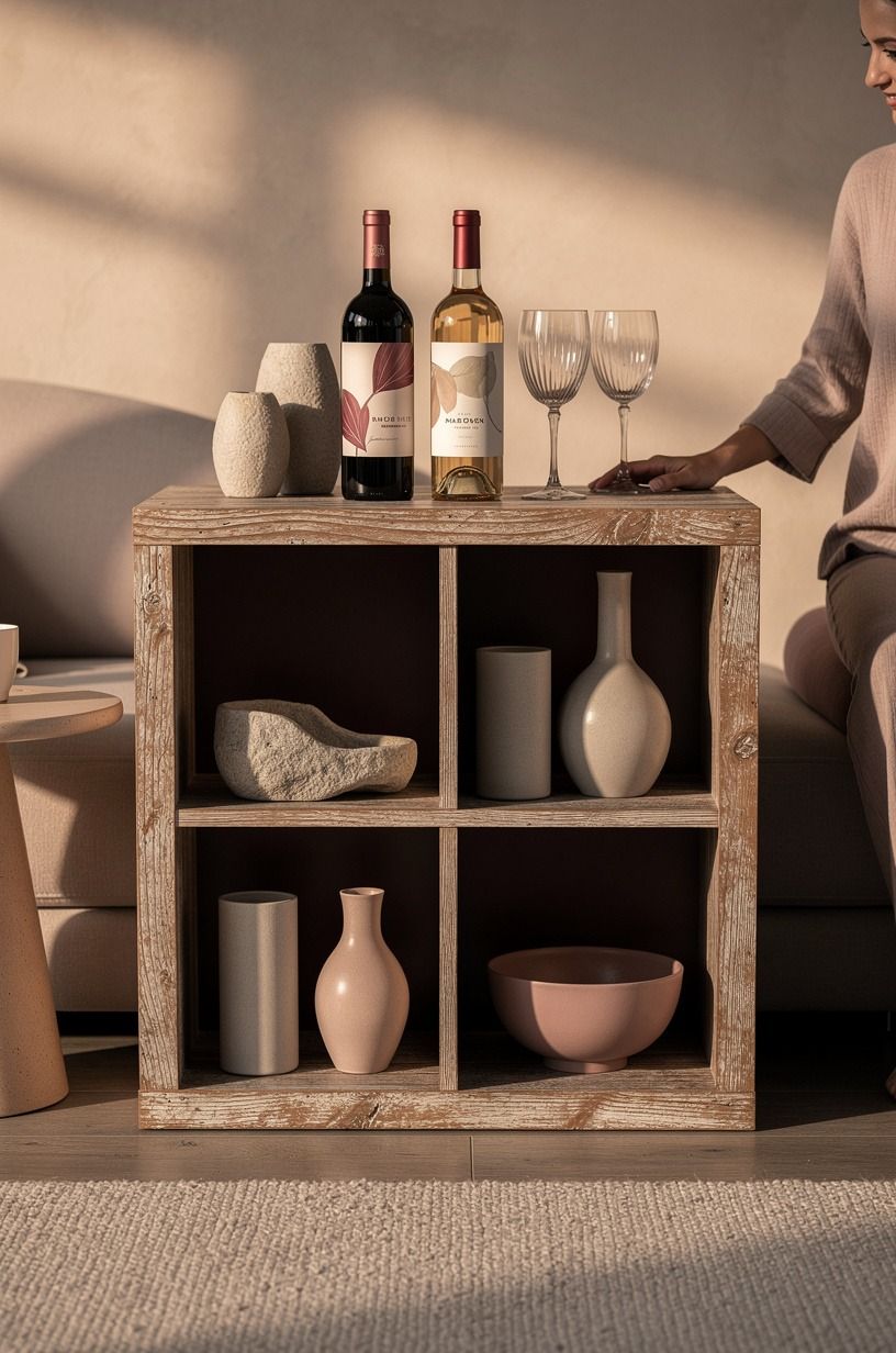 Swap a Full Bar Cart for the KALLAX Grid