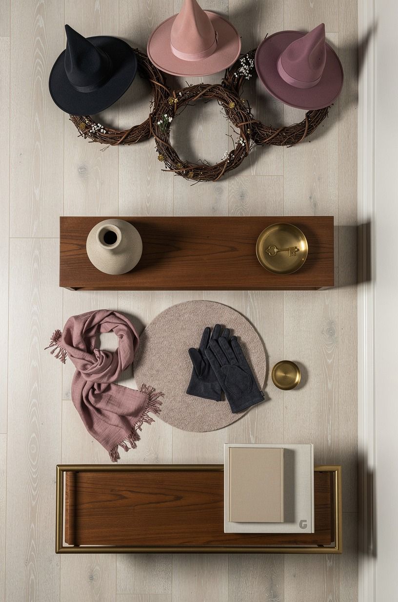 Choose Witch Hat Wreaths over a Flat Circle in a Small Entry