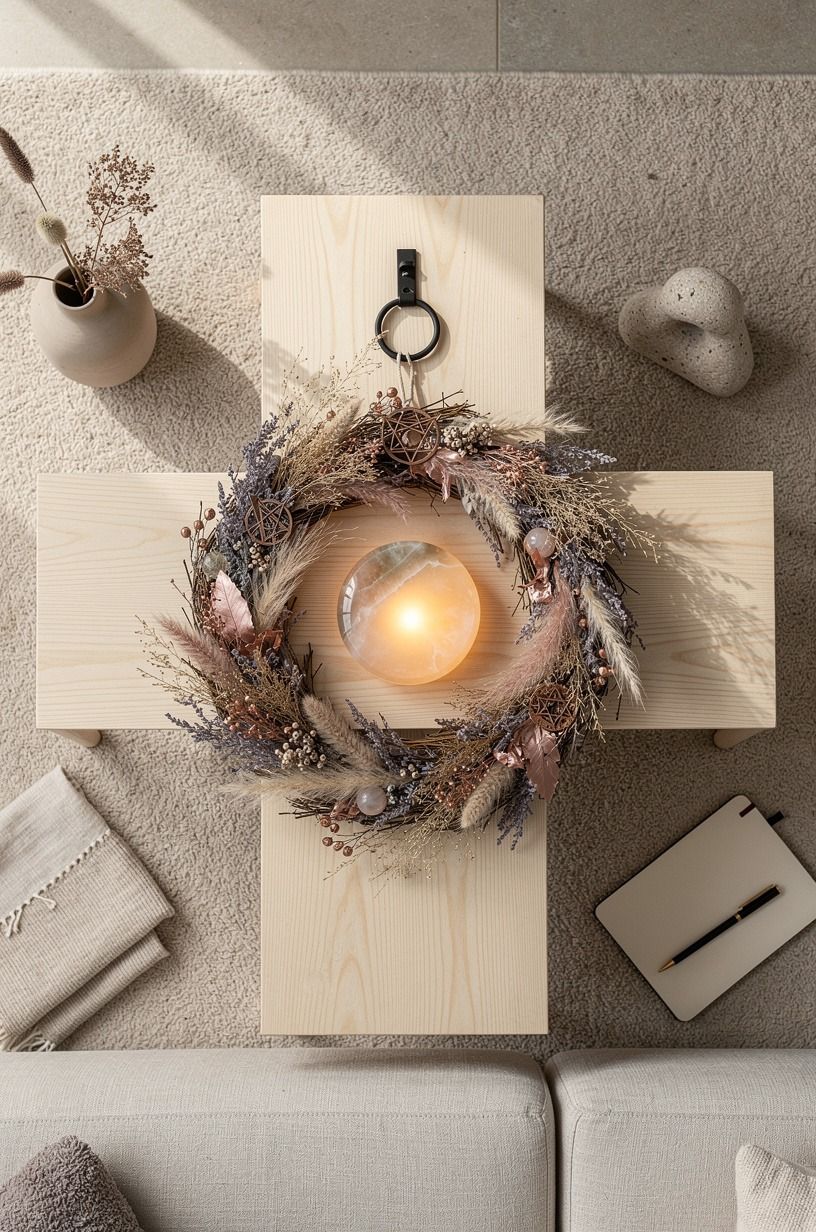 Hang it with a removable loop for renters