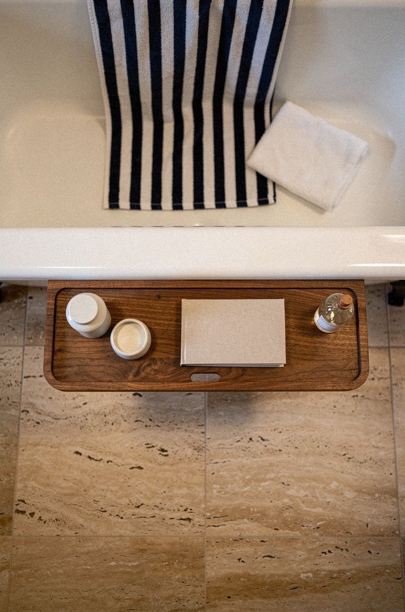 Add a removable ledge for rental-friendly style