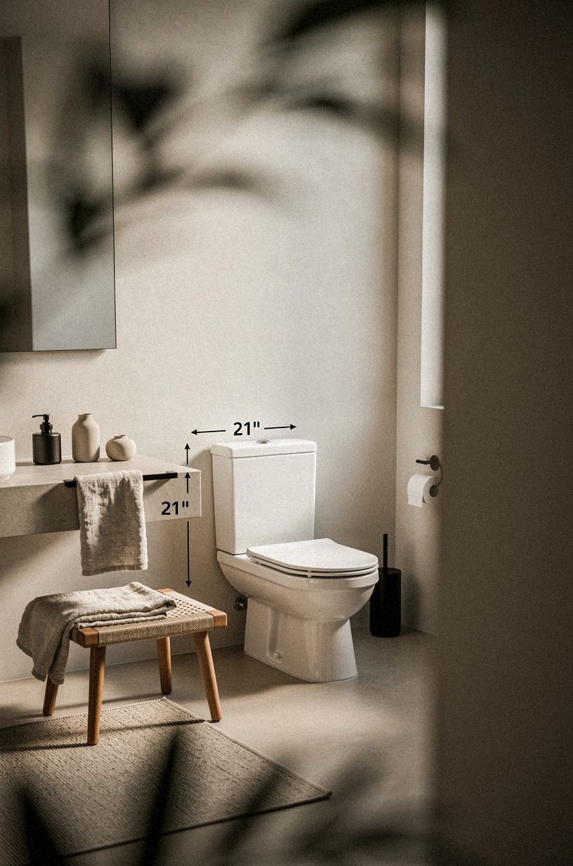 The 21-Inch Toilet Clearance
