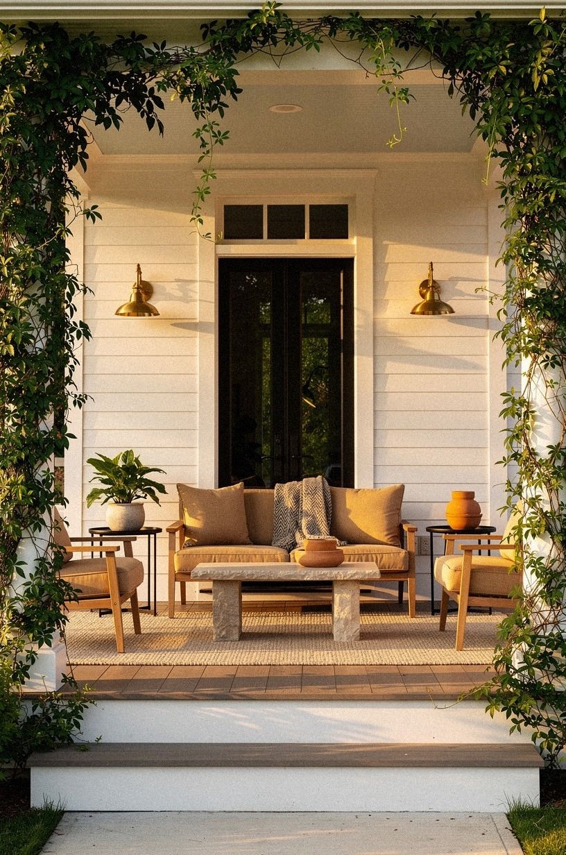 Why Do Trailing Vines Make a Porch Feel Wider?
