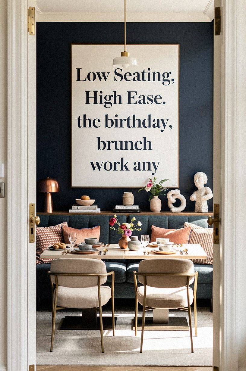 Low Seating, High Ease