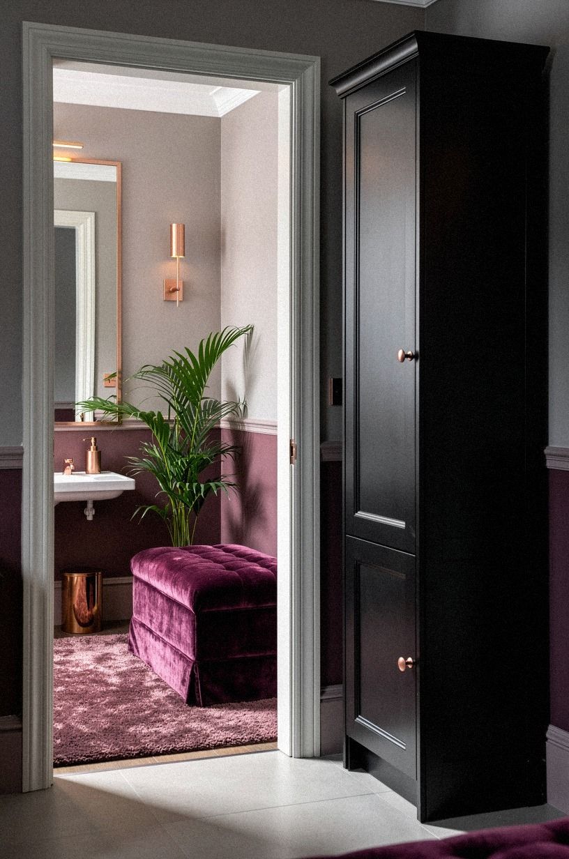 Black cabinet or all-black walls?