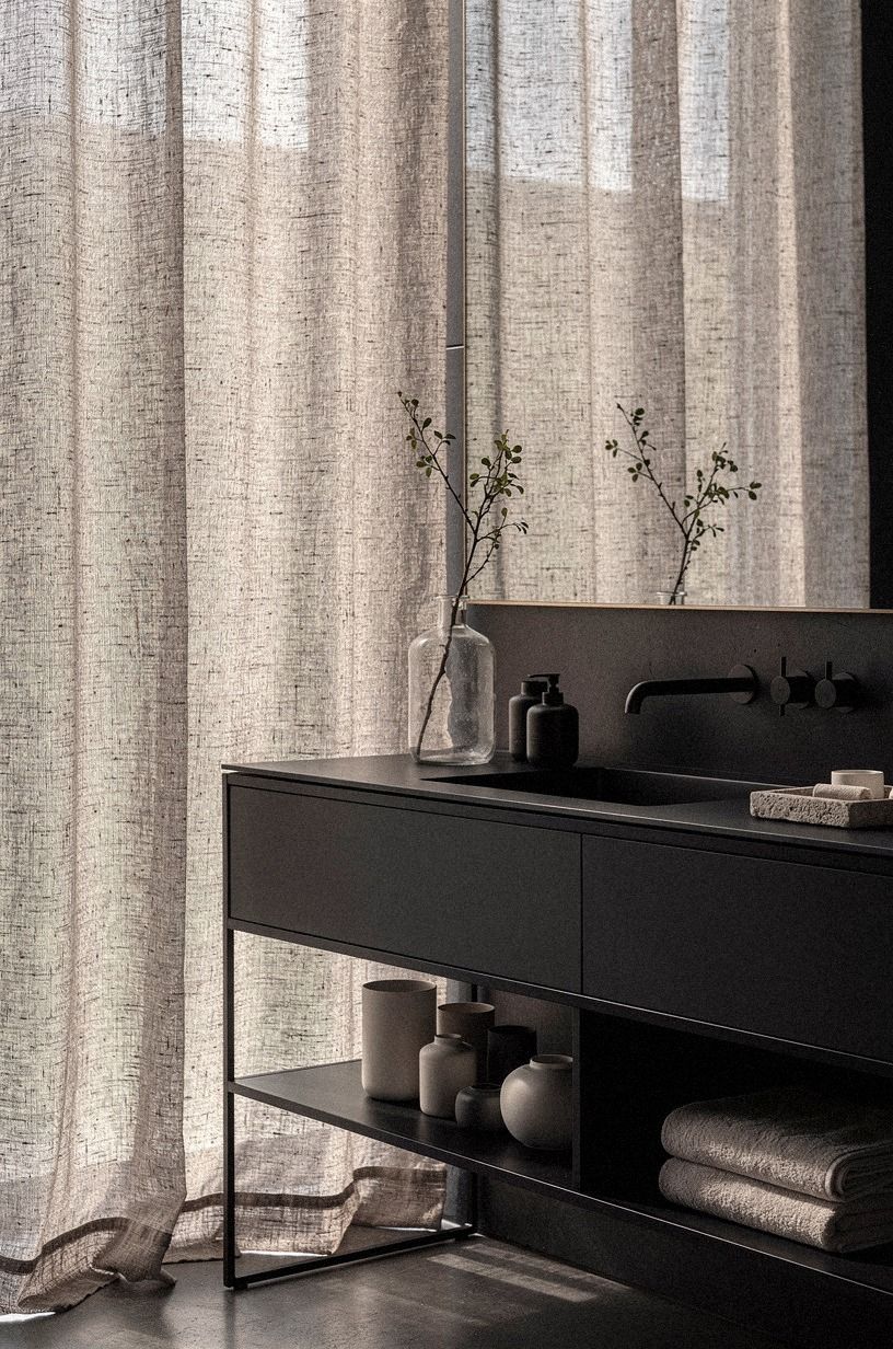 Soften the Cabinet With Textured Textiles
