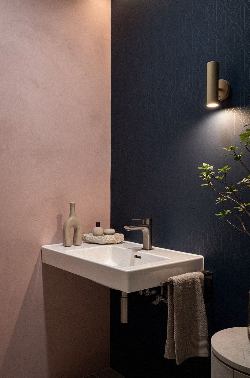 Can the Two-Pattern Rule rescue a small bathroom?