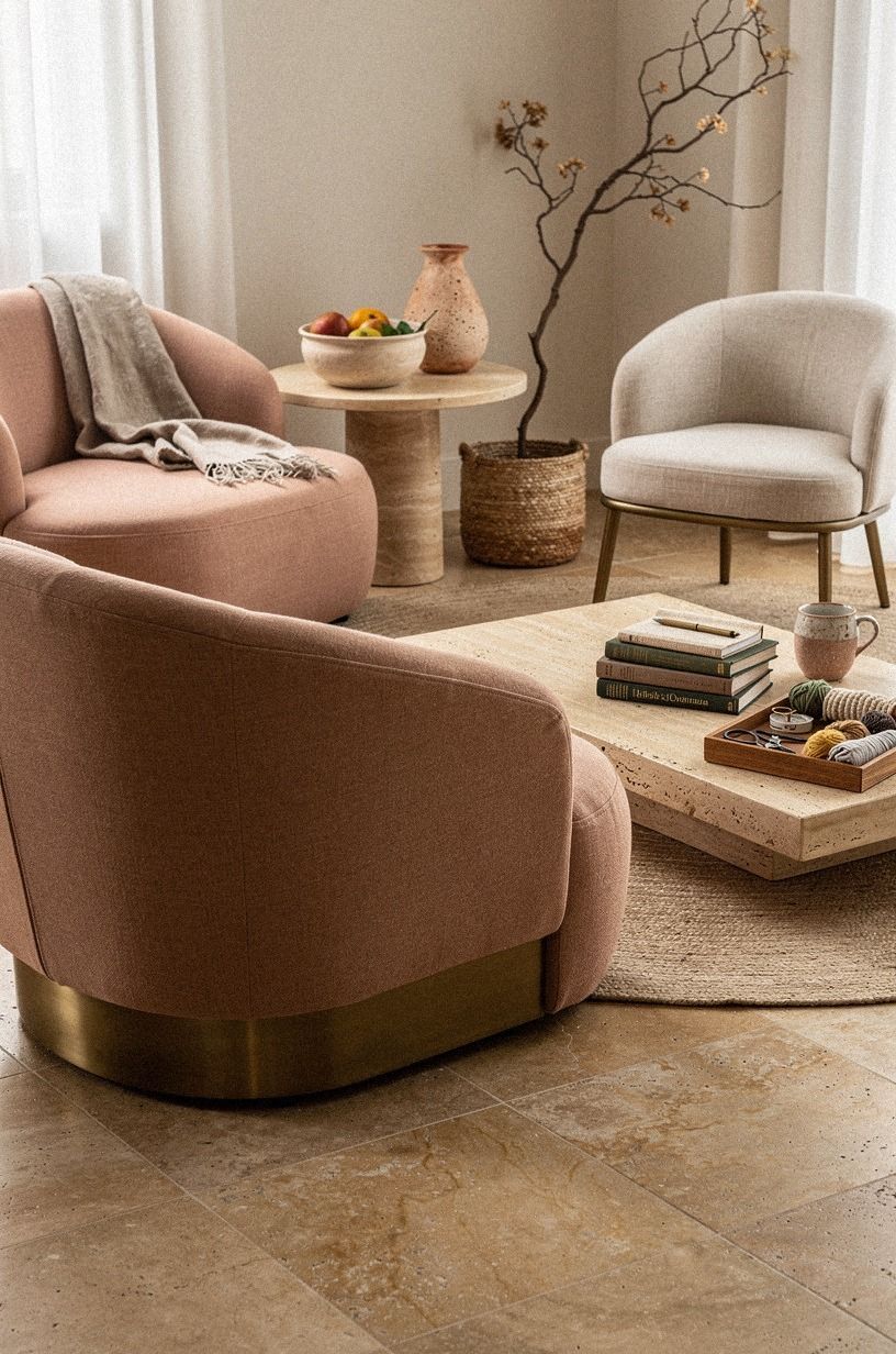 Mix Seating Heights So the Room Has a Conversation Shape