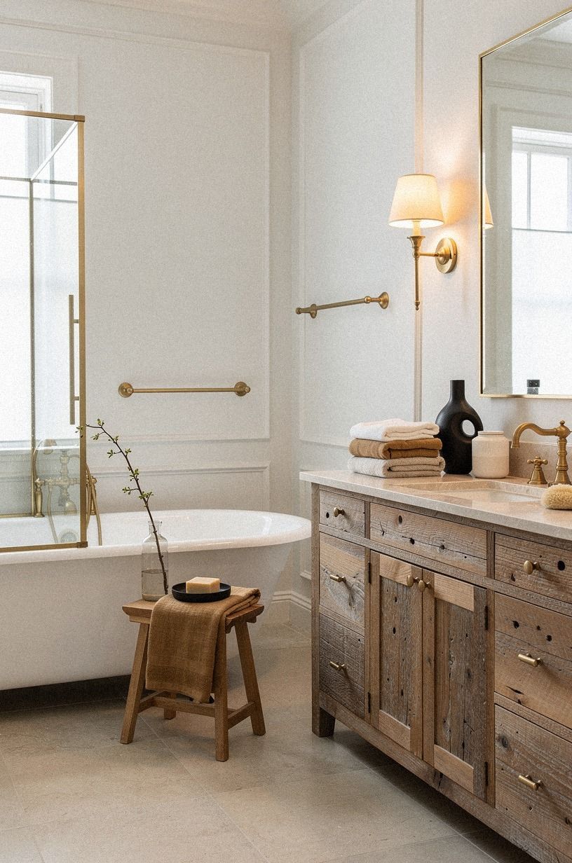 Swap chrome for unlacquered brass
