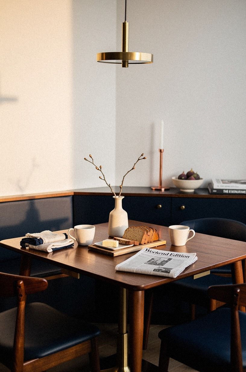 Benjamin Moore White Dove Behind the Table
