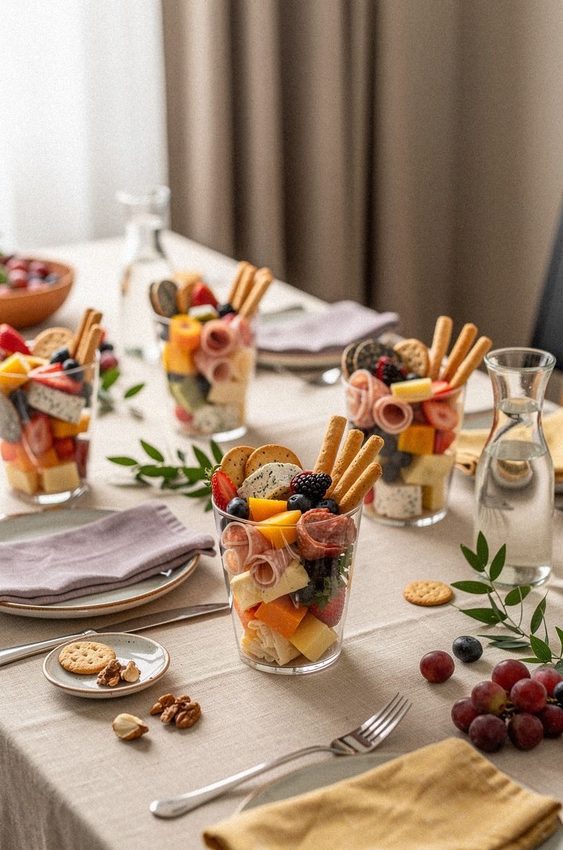 Create the Color Ladder for Bright Charcuterie Cups
