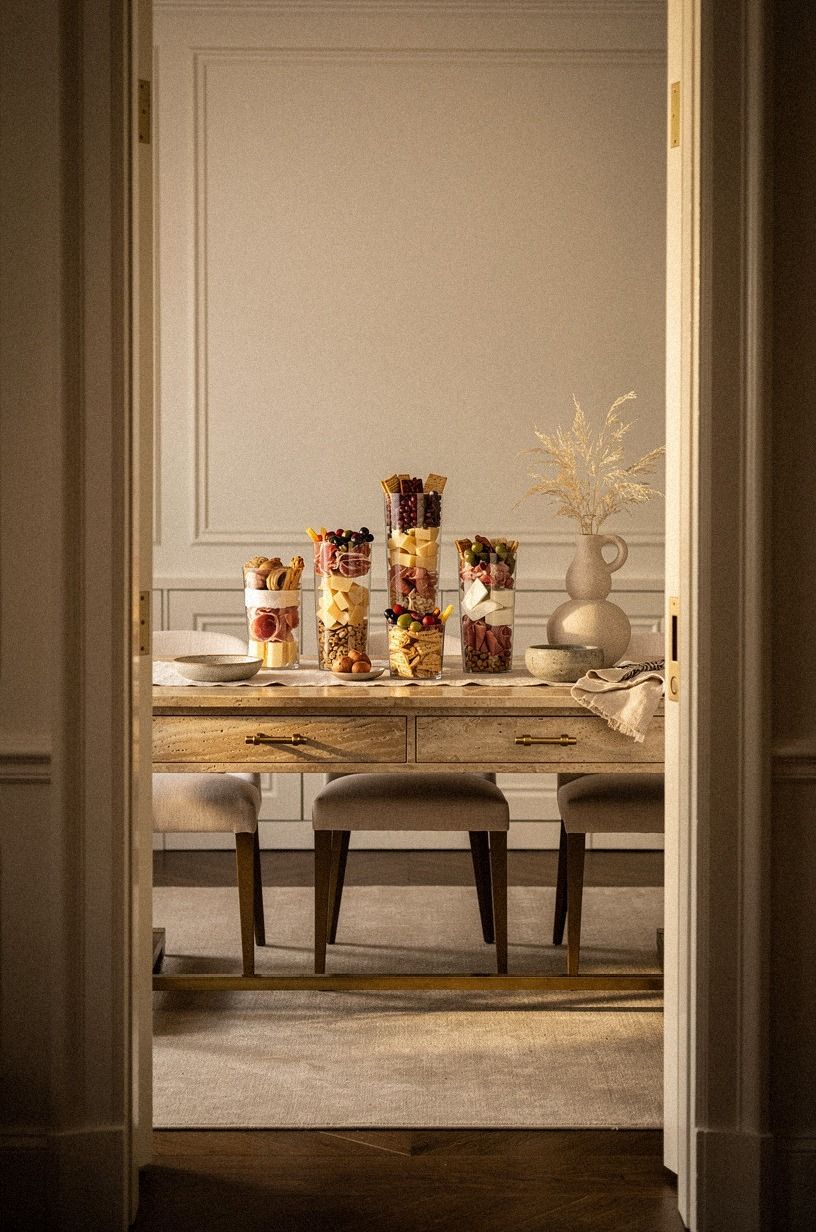 Layer Individual Charcuterie Servings by Height