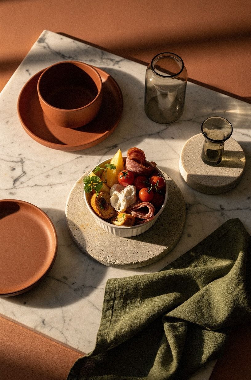 Pair a Spicy Cup With Cool Accents