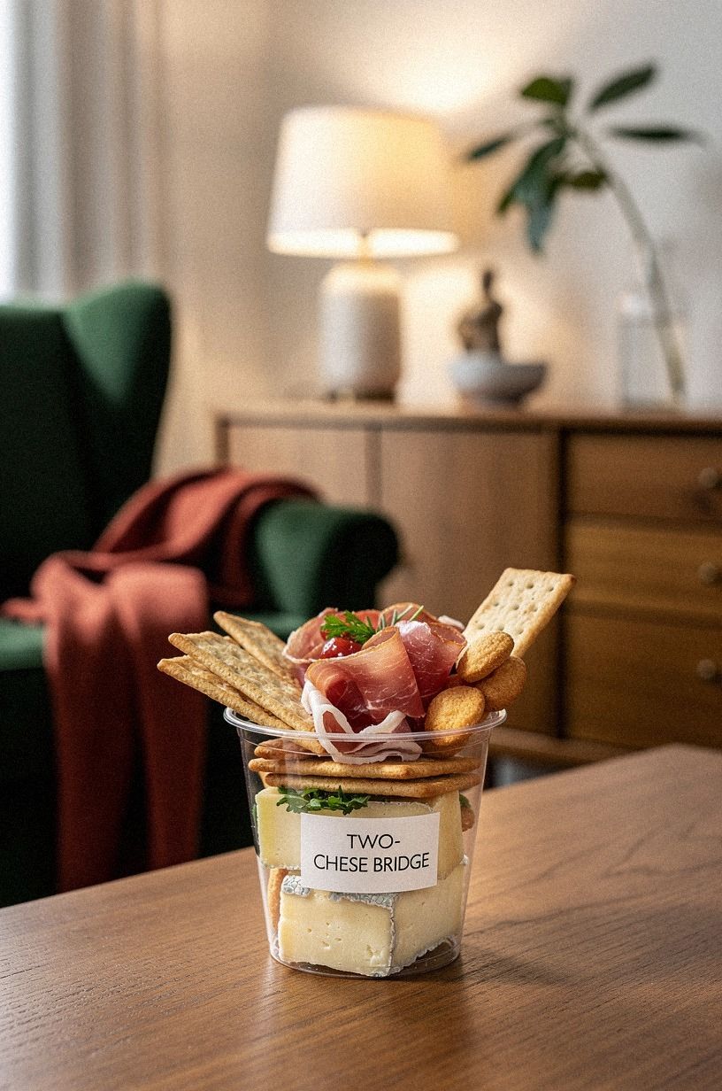 Use the Two-Cheese Bridge in Single Serve Snack Cups