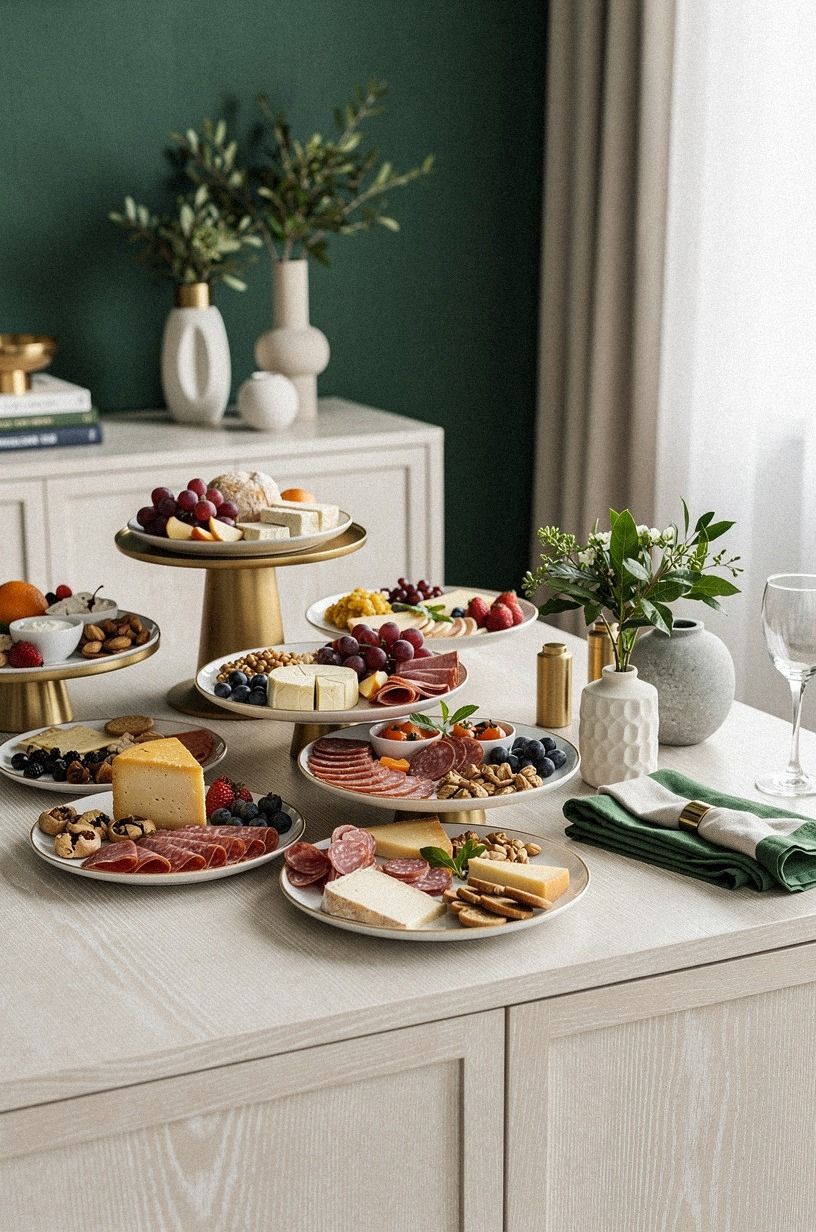 Can height make no-board charcuterie feel more generous?