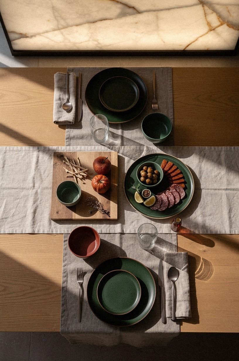 Layer everyday serving ideas with one soft textile
