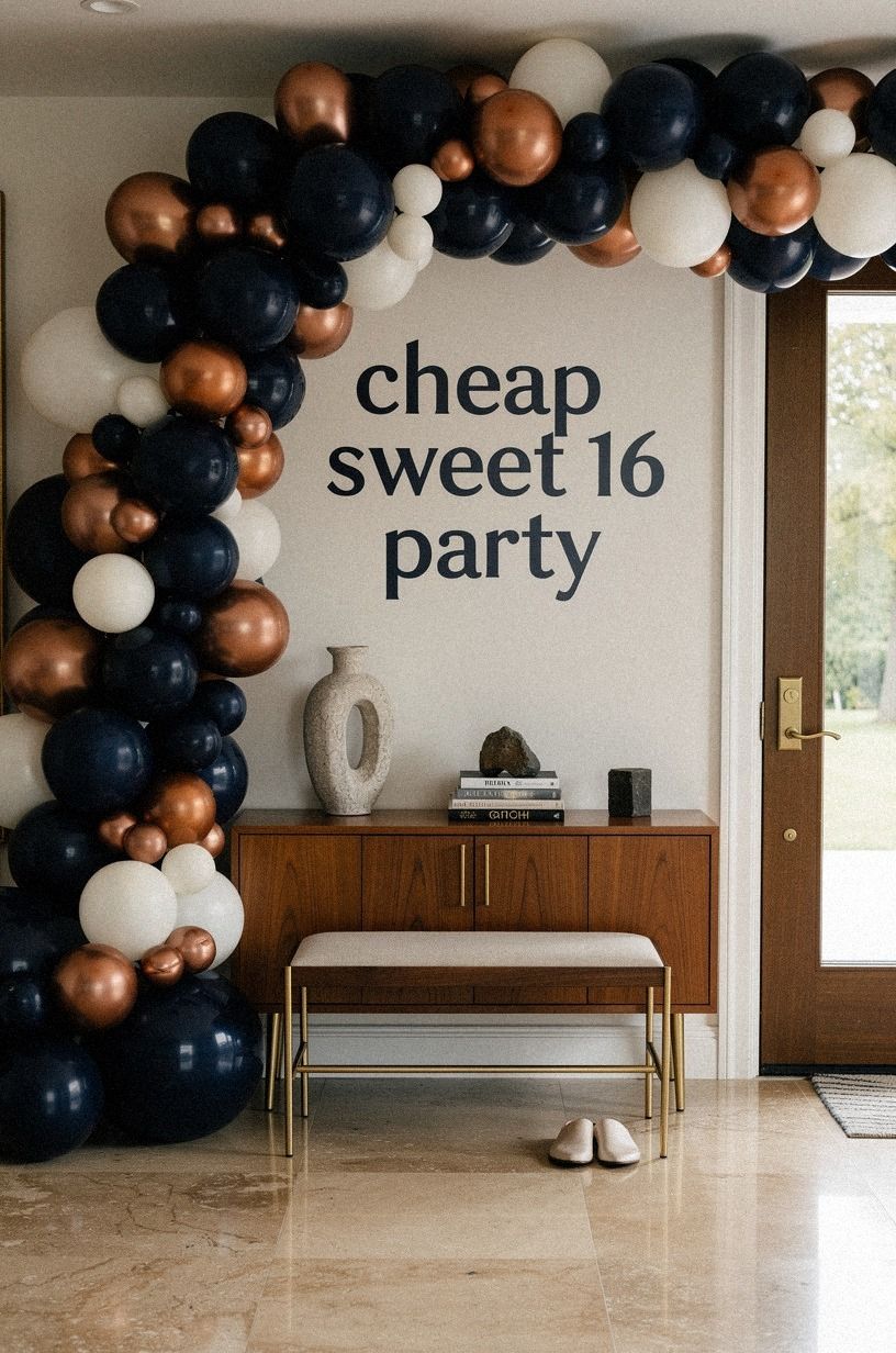 Frame the Entry With a Balloon Garland
