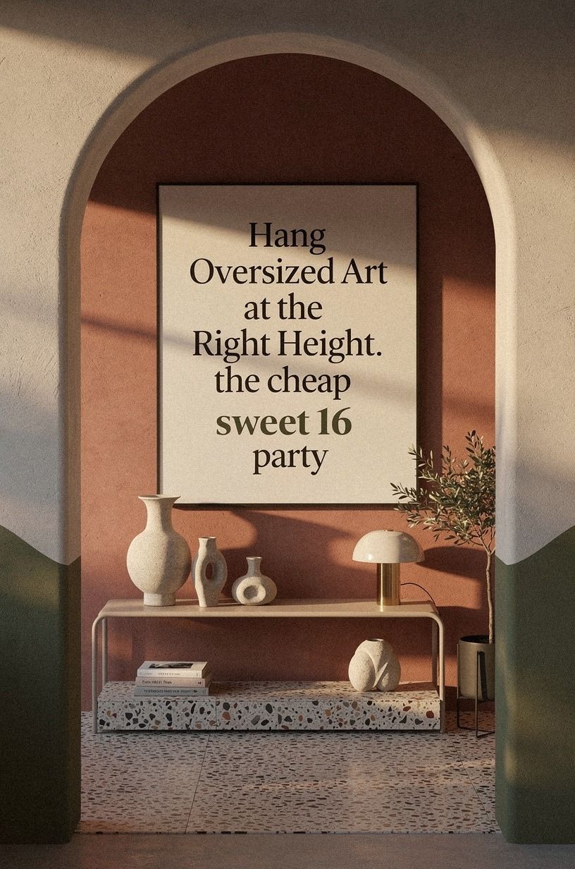 Hang Oversized Art at the Right Height