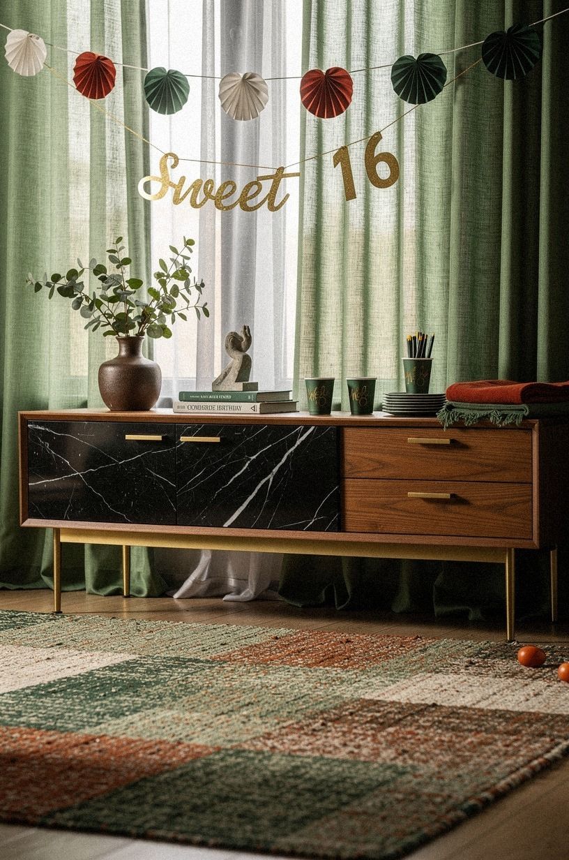 Pair Linen Drapes With a Quiet Rug