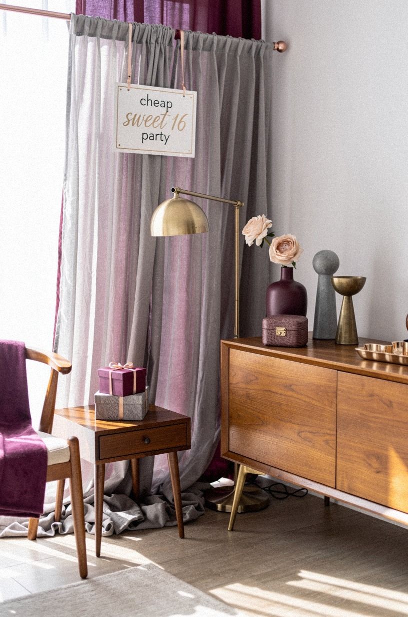 Style a Photo Corner With Drapery