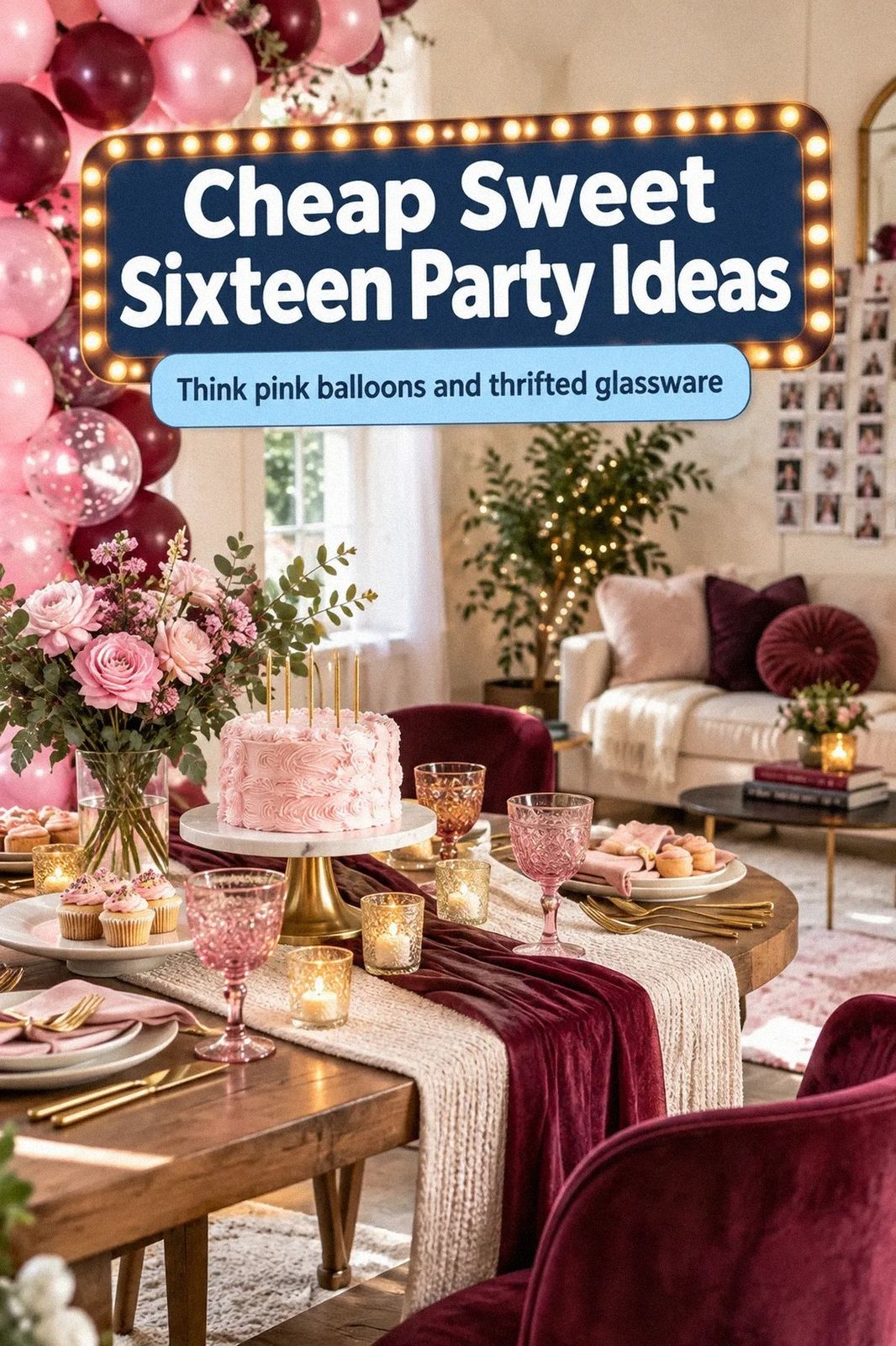 16 Cheap Sweet 16 Party Ideas That Still Look Expensive