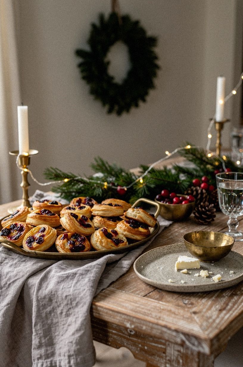 Roll Cranberry Brie Pastry Bites