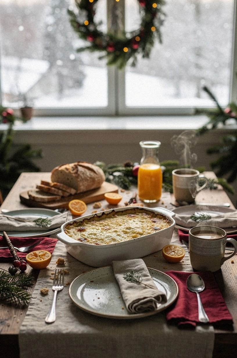 Bake Christmas Brunch Food in One Ceramic Dish