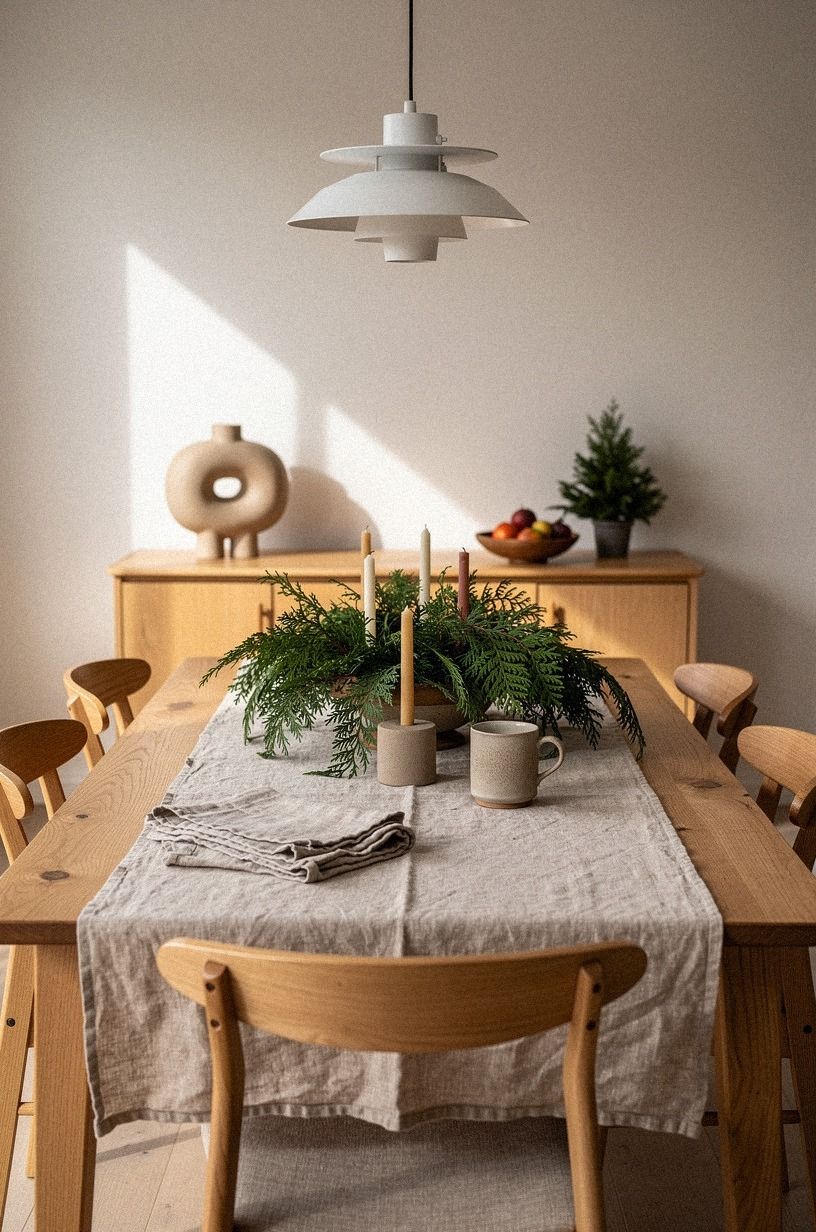 Frame the DIY Christmas Centerpiece with Cedar