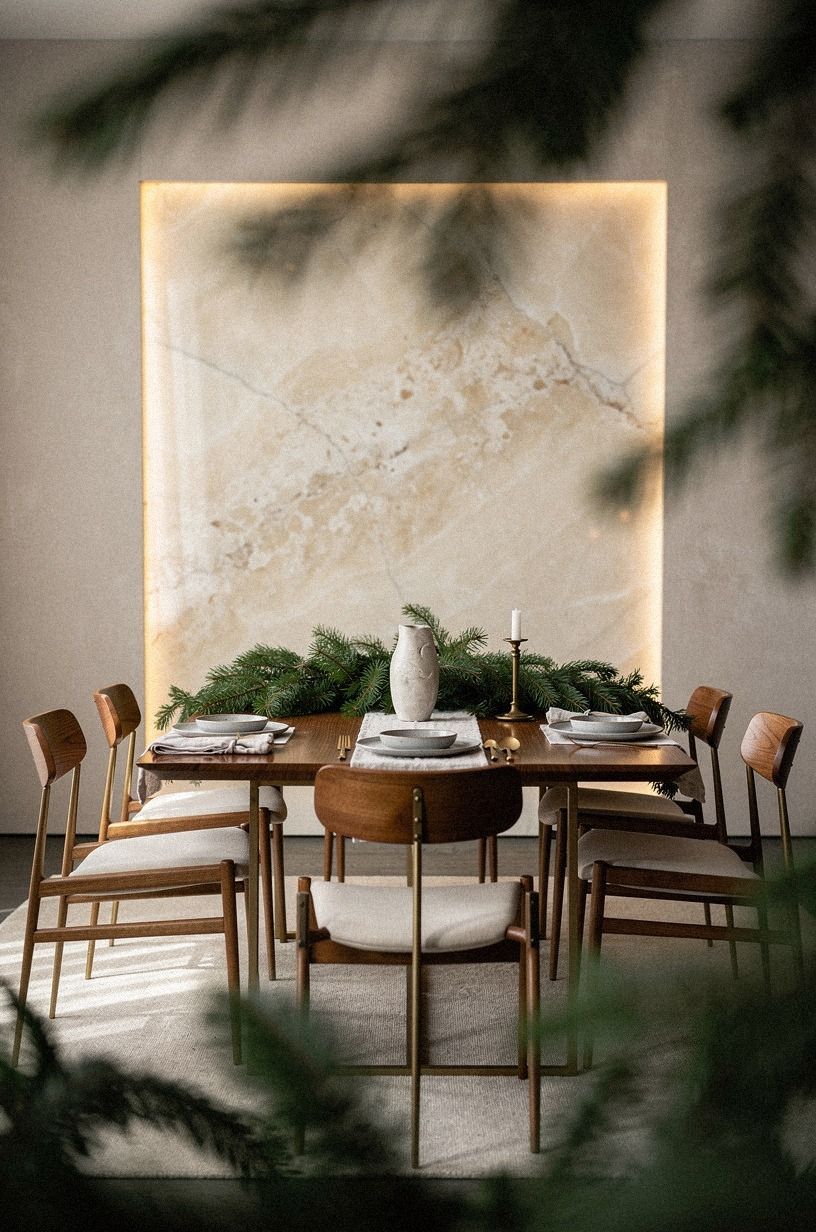How Long Should Fir Branches Be for a Dining Table?
